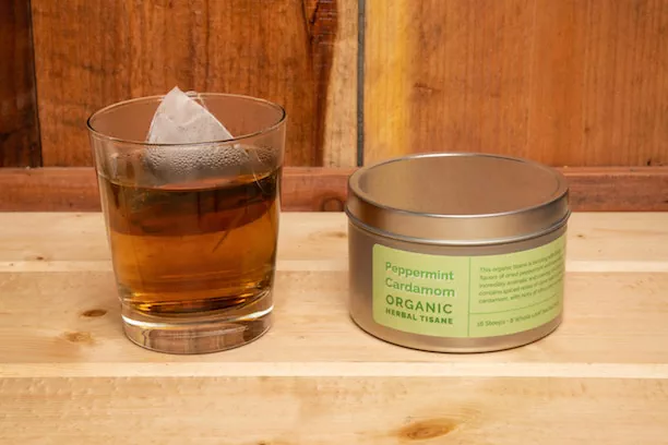 Peppermint Cardamom Organic Herbal Tisane