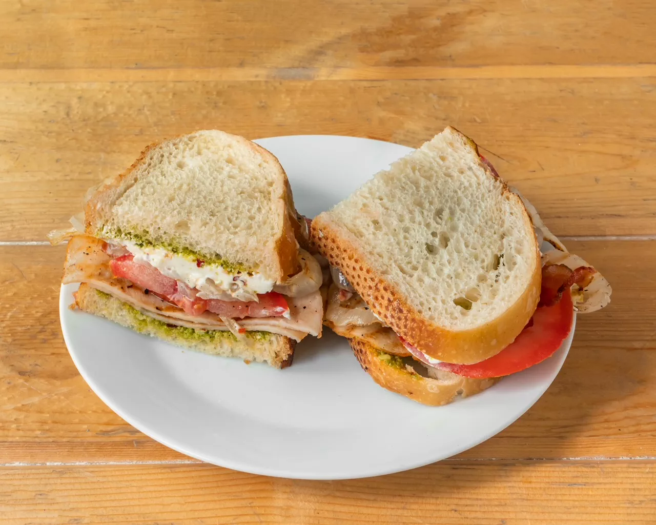 Turkey Bacon Pesto(TBP) Sandwich