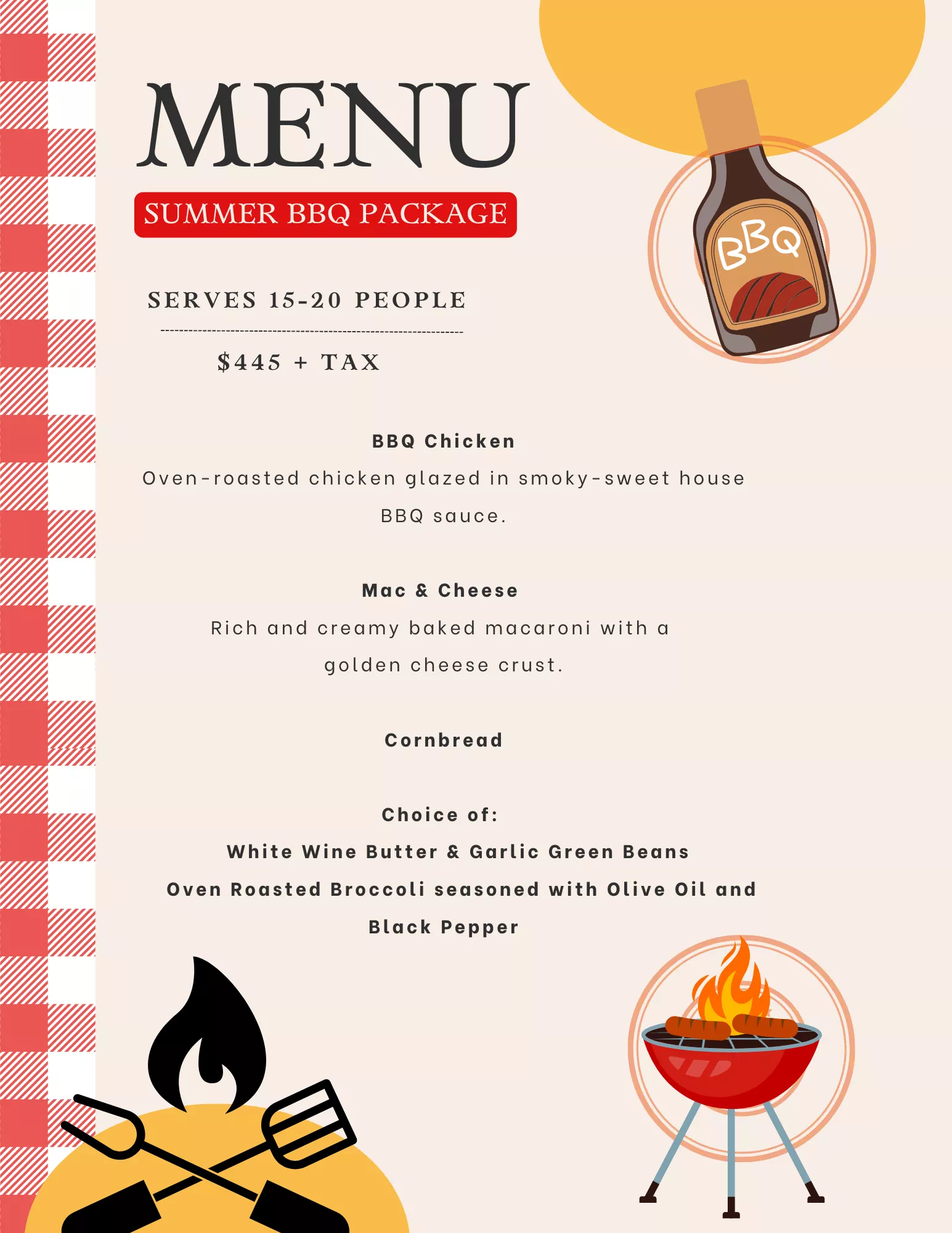 Summer Celebrations BBQ Package