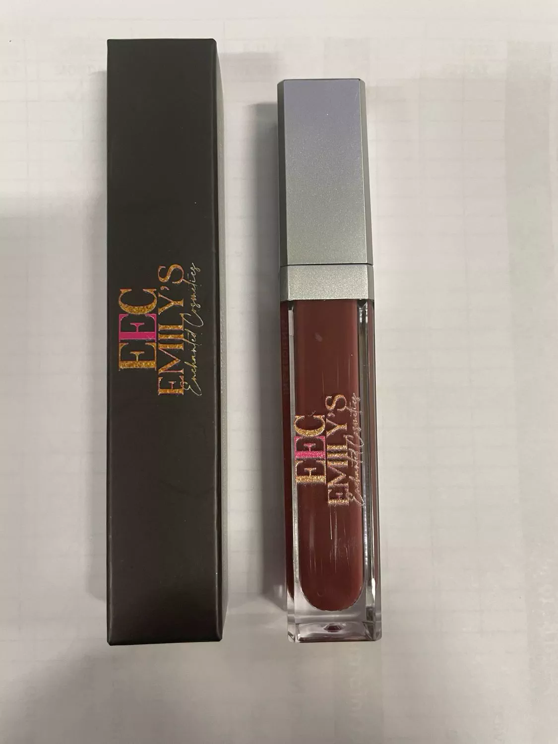 LED Light & Mirror Lipgloss Black Berry #30