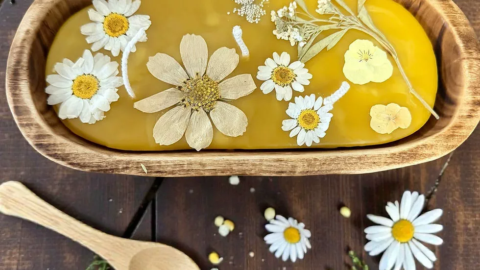 Rustic Small Beeswax Bowl