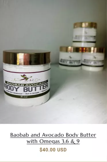 Baobab & Avocado Body Butter with Omegas 3, 6 & 9