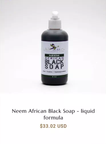 Neem African Black Soap - liquid formula