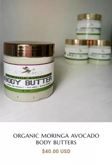 Organic Moringa Avocado Body Butters