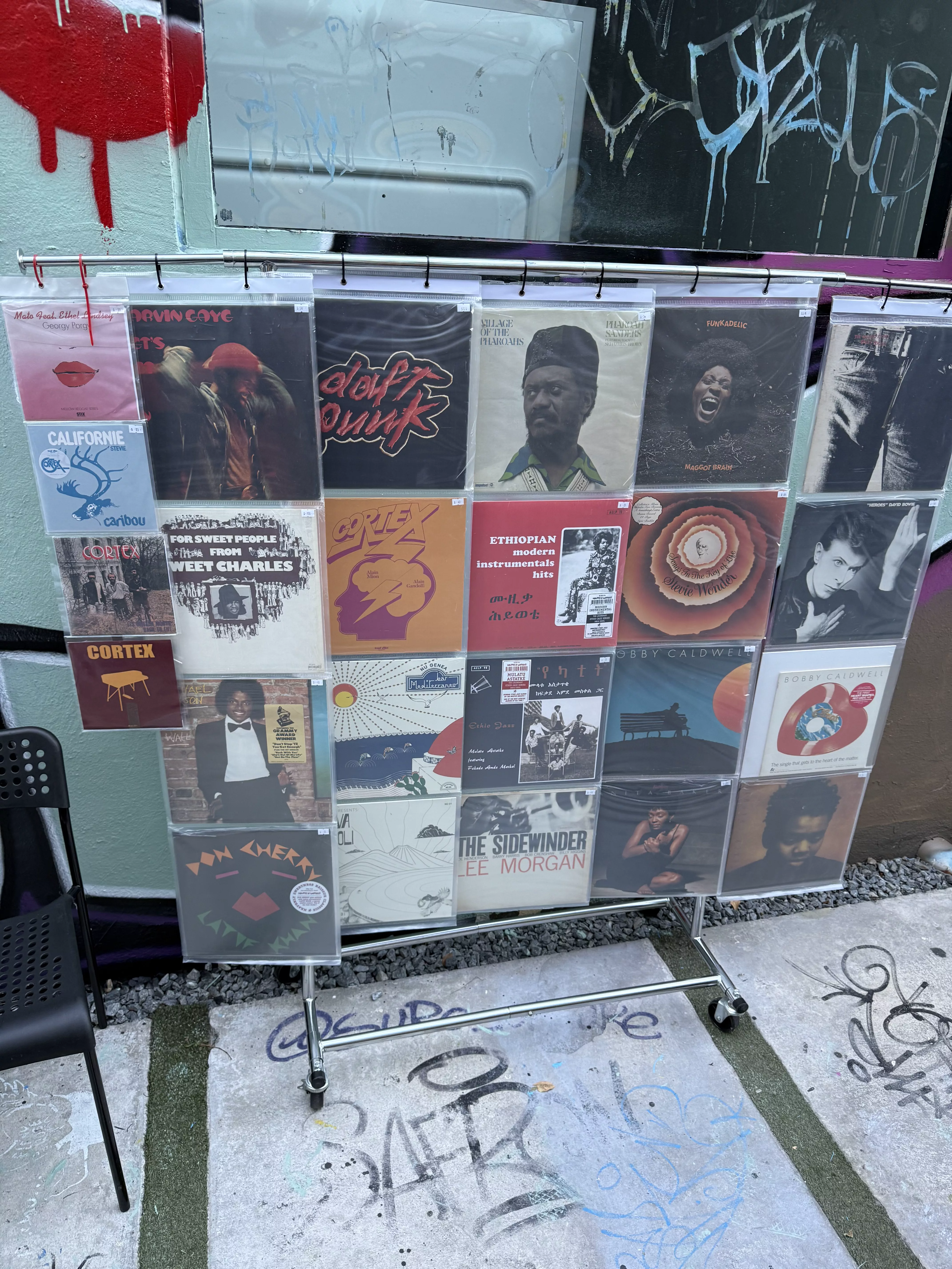 Vinyl record supermarket