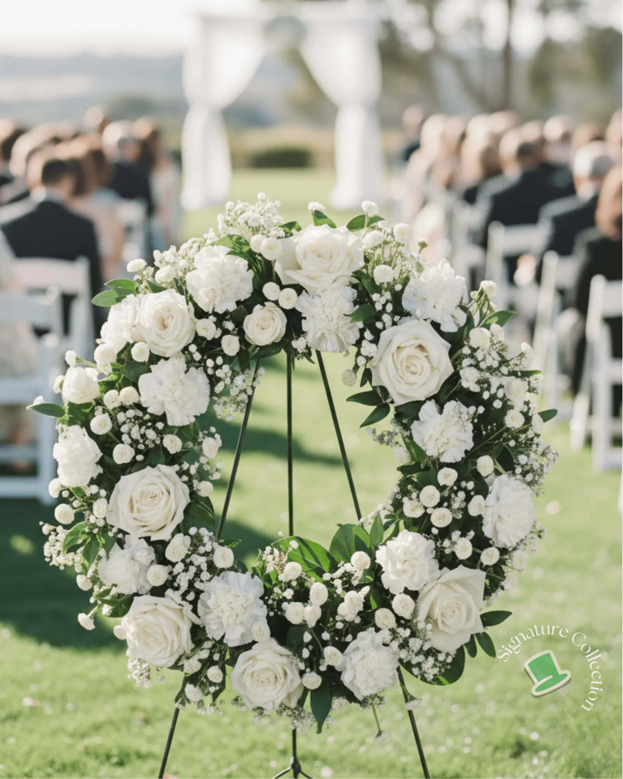 Classic Standing Funeral Wreath